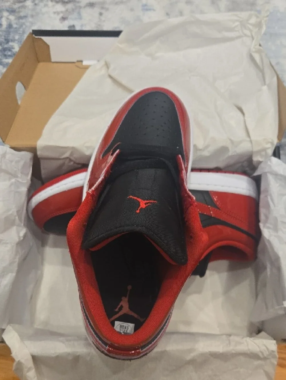 Nike Red and Black Low-Top Sneakers